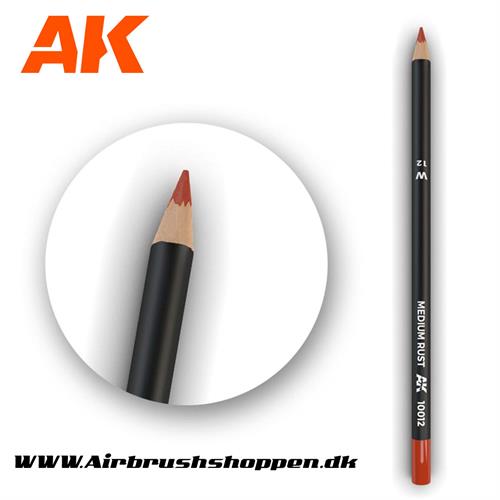 Weathering blyant MEDIUM RUST - AK10012  AK-Interactive.